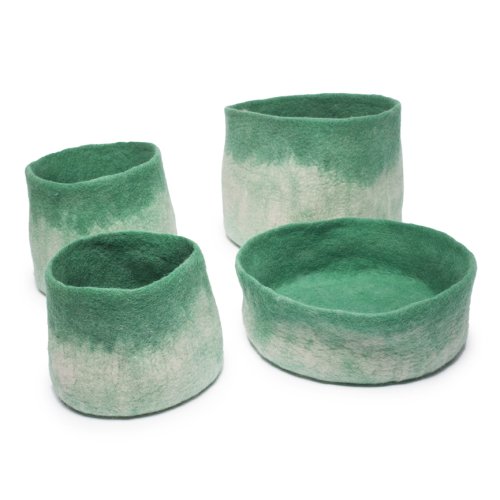 Calebasse en feutre M - menthe